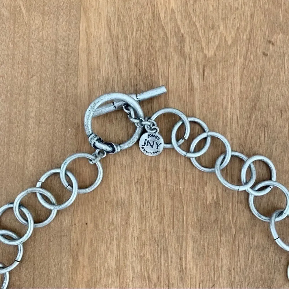 Jones New York brushed metal necklace